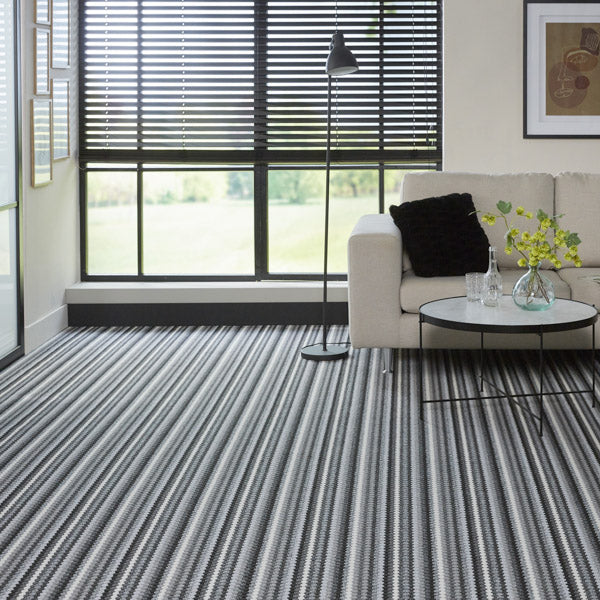 Anthracite 6927 Multi Stripe Loop Carpet