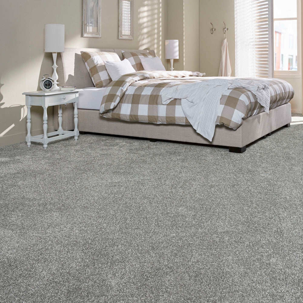 Antique Grey Alhambra Saxony Carpet