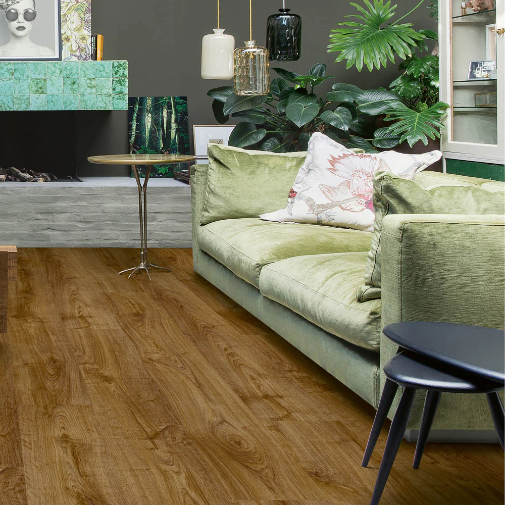 Autumn Oak Brown AVMPU40090 Alpha Bloom 6mm Click LVT Flooring by Quick-Step