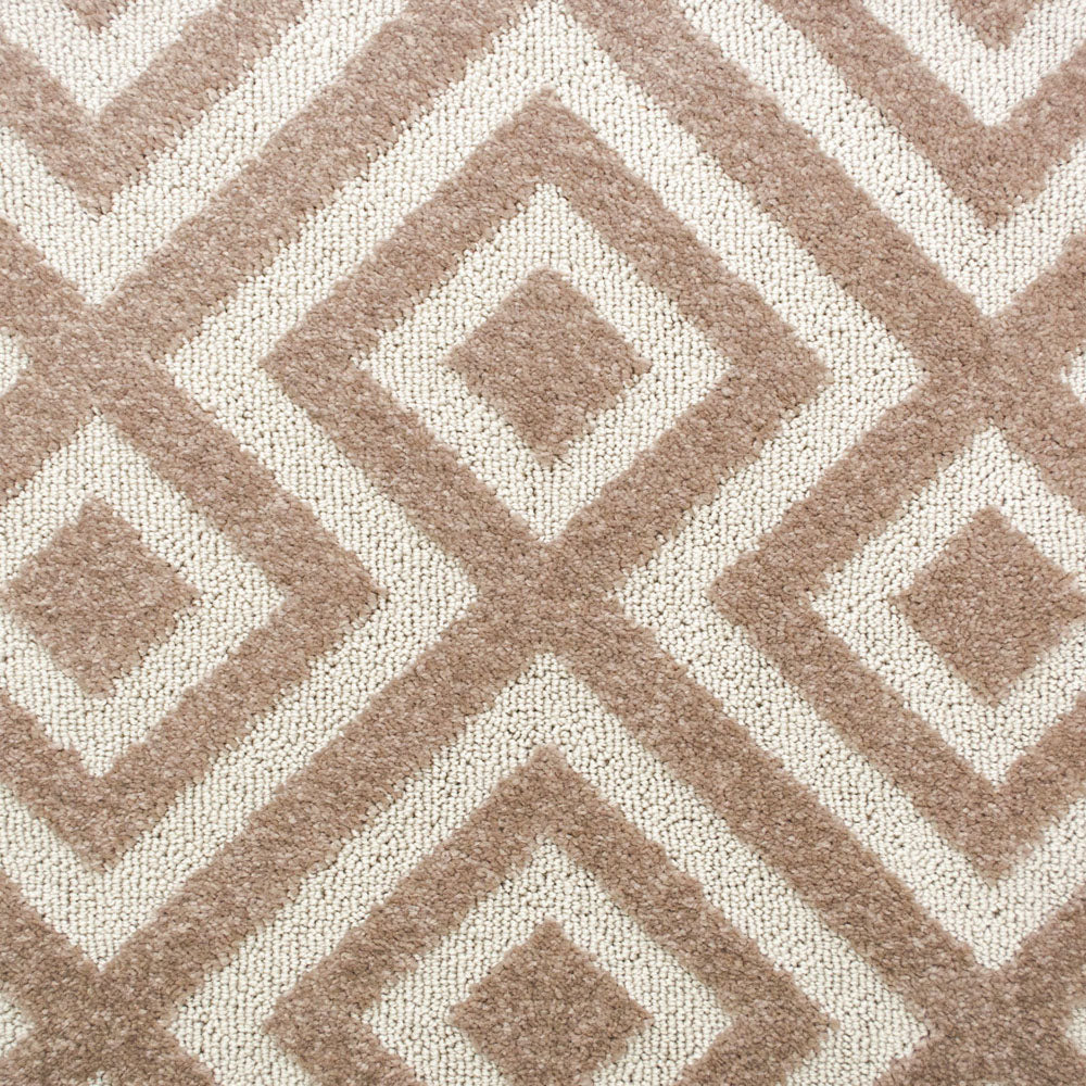 Beige & Cream Diamond Structura Carpet - Image 4