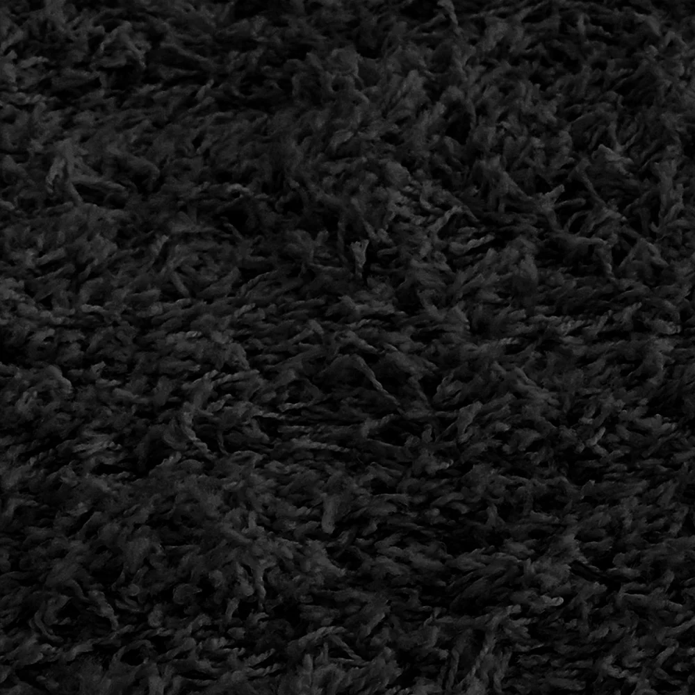 Black Libra Shaggy Rug - Image 3