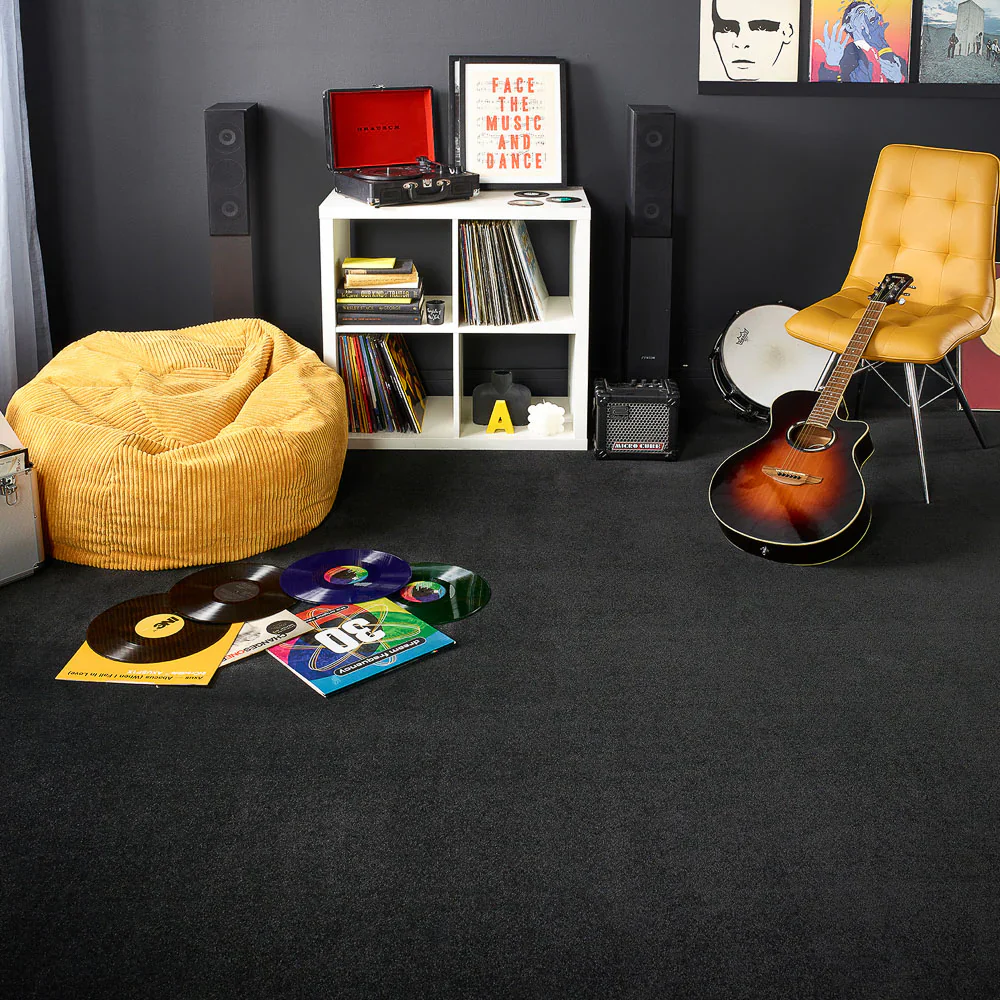 Black Raven 01 Pure Elegance Carpet by Abingdon