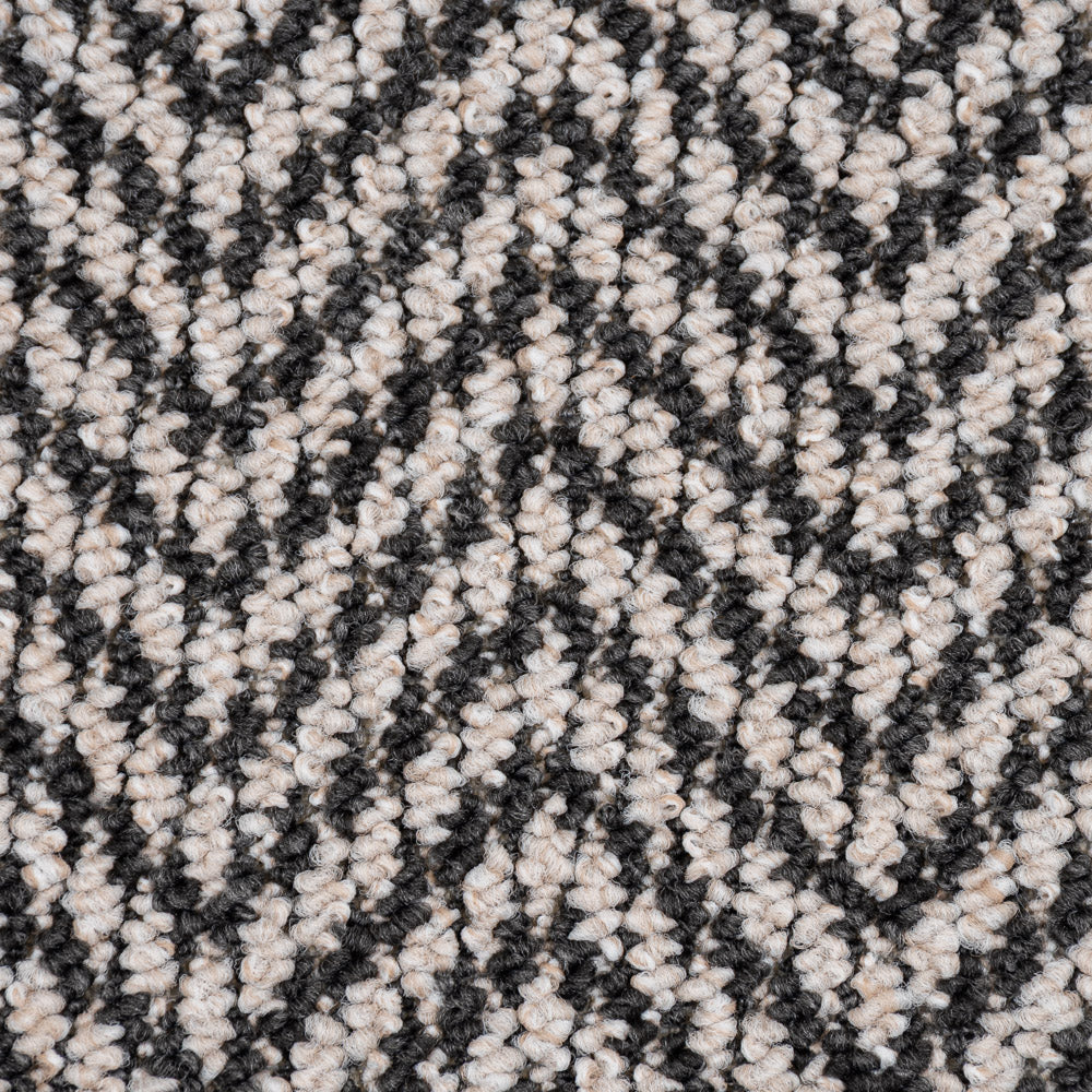 Black & White 2028 Chile Herringbone Loop Carpet - Image 3