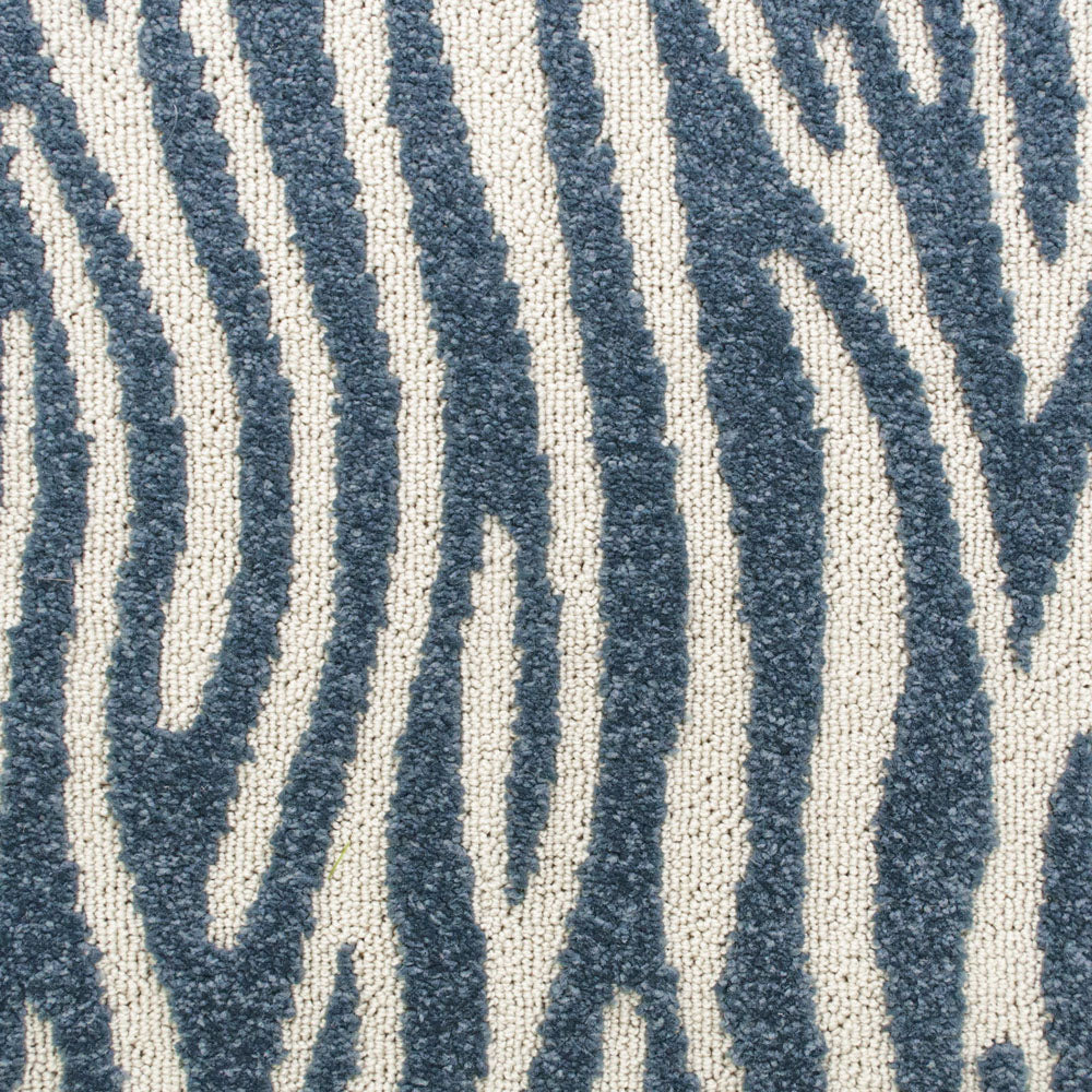 Blue & Cream Primal Structura Carpet - Image 2