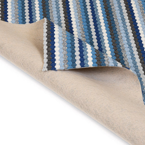 Blue 6936 Multi Stripe Loop Carpet - Image 4