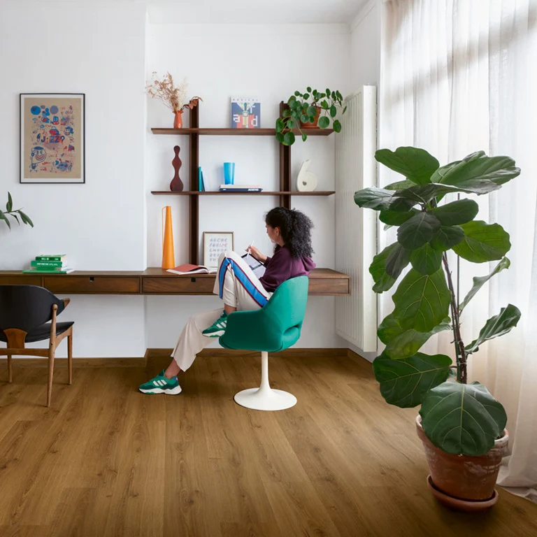 Botanic Caramel Oak AVMPU40315 Alpha Bloom 6mm Click LVT Flooring by Quick-Step - Image 5