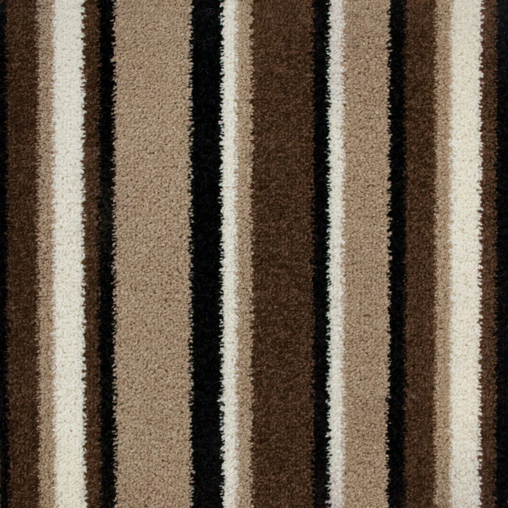 Brown 850 Pop Art Striped Carpet - Image 4
