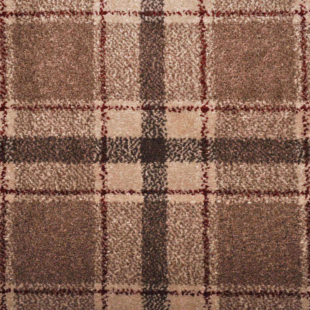 Brown Red Dali Tartan Carpet - Image 2
