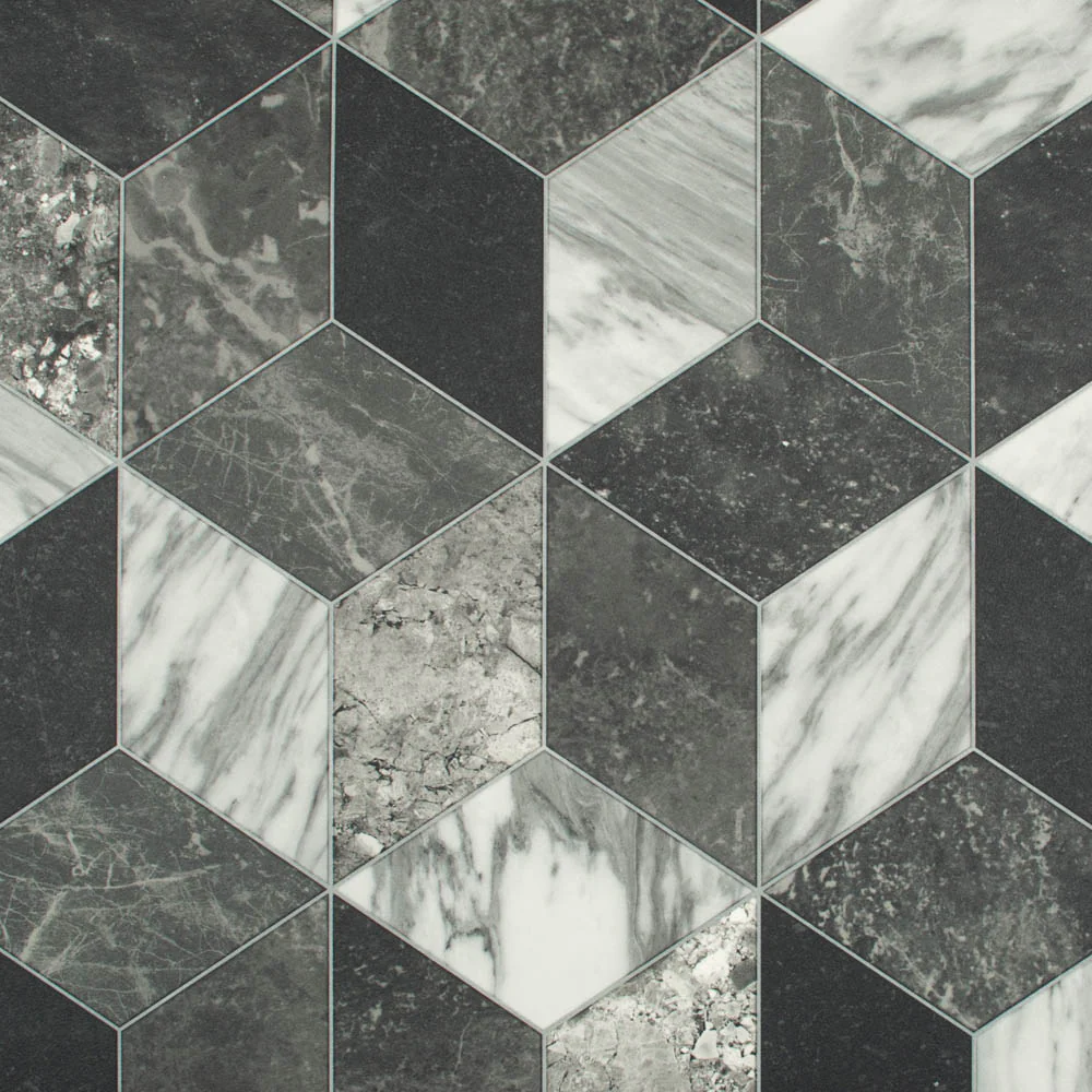 Castleton 909E Art Decor Tile Vinyl Flooring Clearance