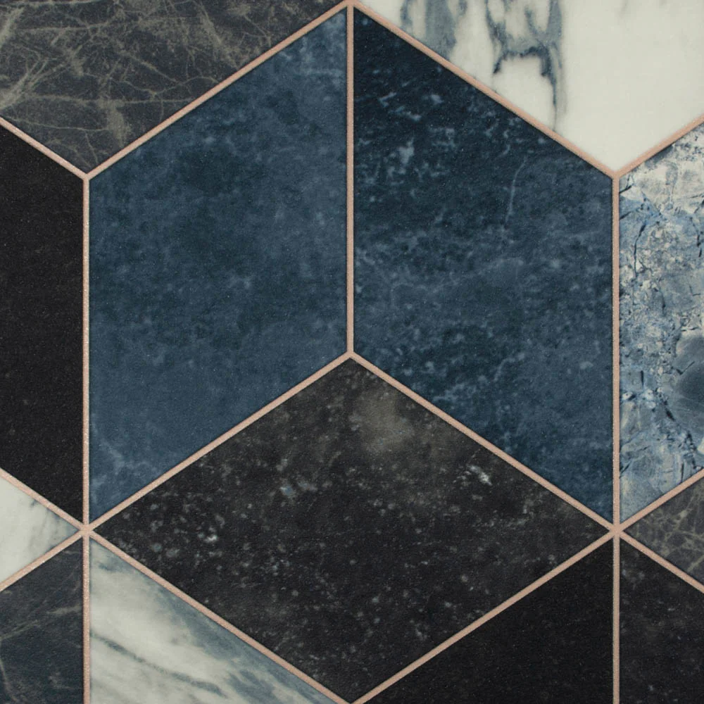 Castleton 964D Art Decor Tile Vinyl Flooring - Image 3