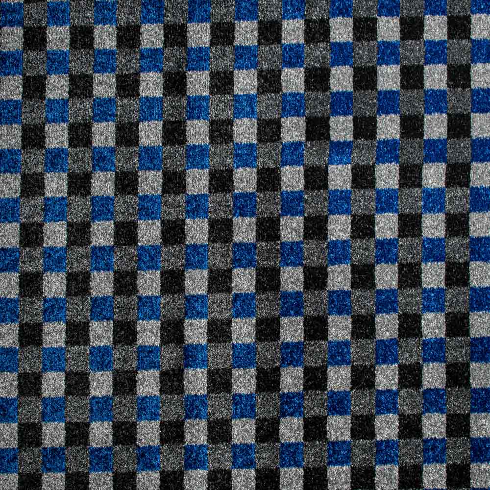 Cobalt Blue GIN3 Gingham Wilton Carpet