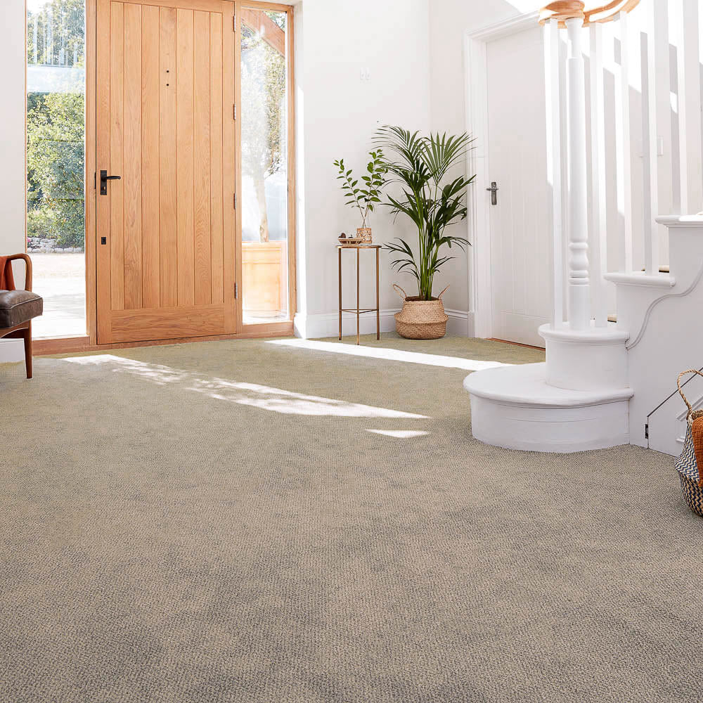Cool Beige 12 Stainfree Tweed Carpet by Abingdon