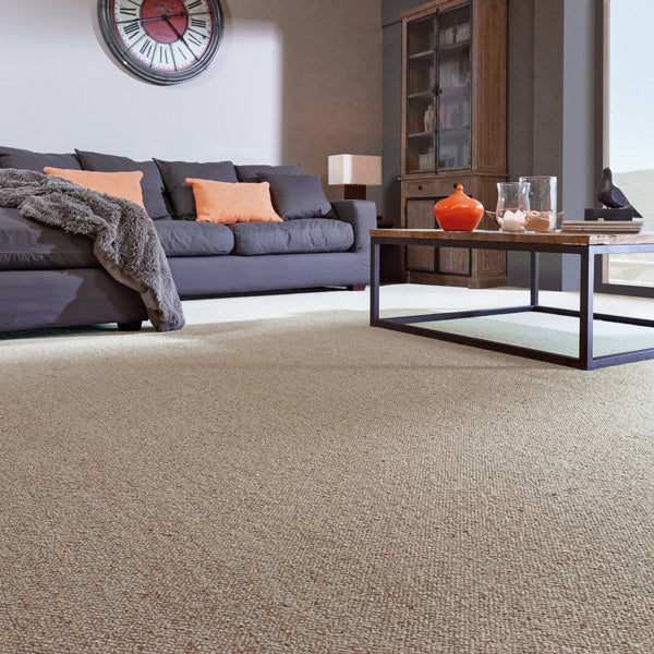 Raw Linen 820 Corsa Berber 100% Wool Carpet - Image 2
