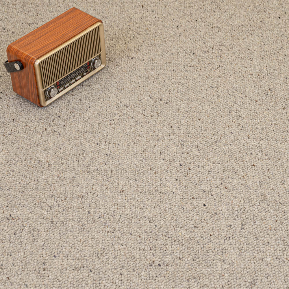 Ash Grey 920 Corsa Berber 100% Wool Carpet