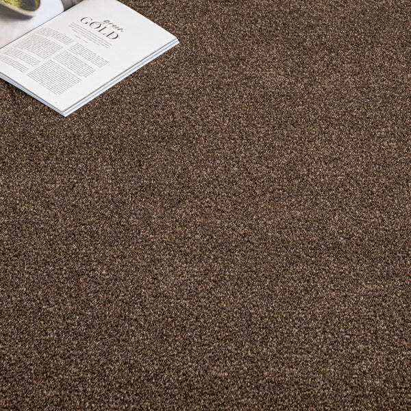Dark Brown Catalonia Saxony Carpet