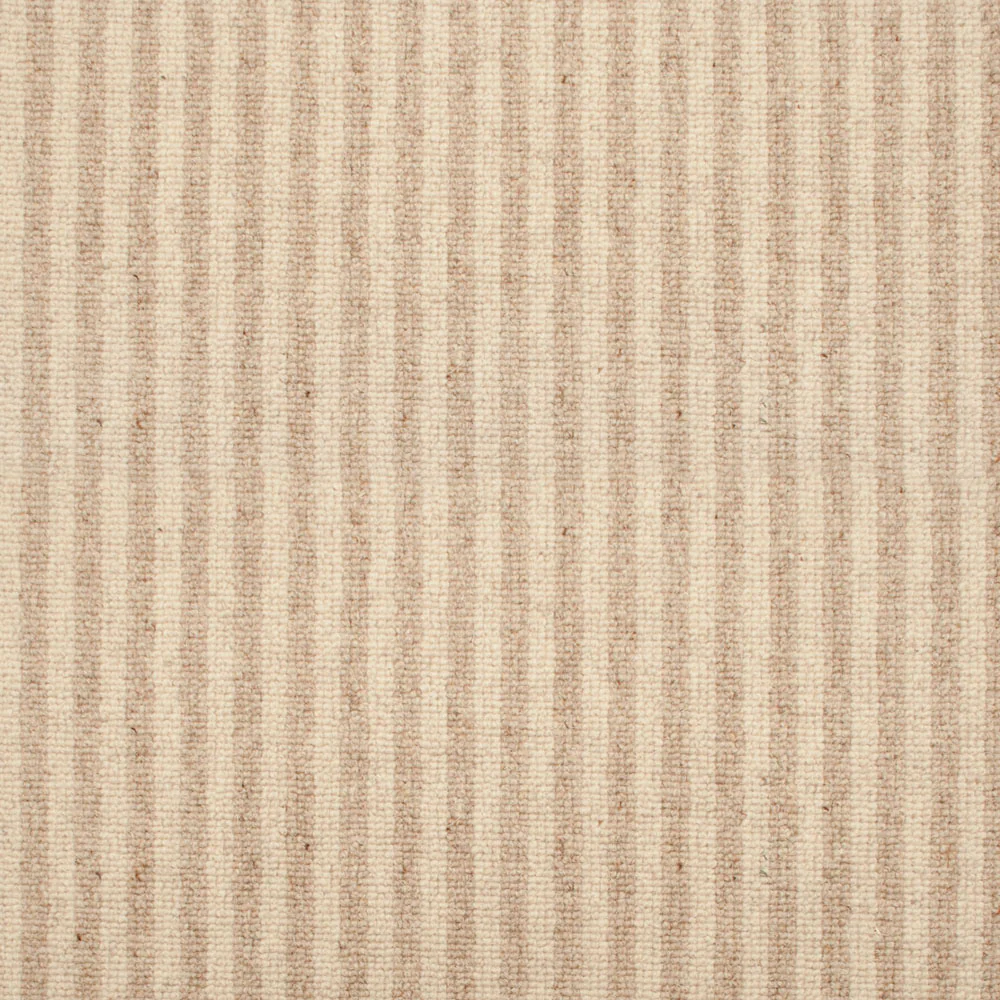 Drifted Sand 65 Lothian Wool Berber Striped Carpet