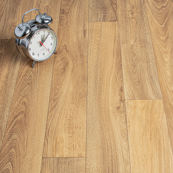 French Oak Medium Beige Goliath 450 Vinyl Flooring by Tarkett Clearance - Image 2