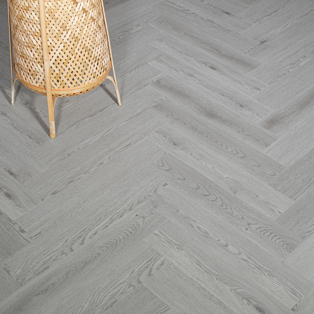 Frosted Oak Prestige Herringbone 6mm SPC Click LVT Flooring - Image 2