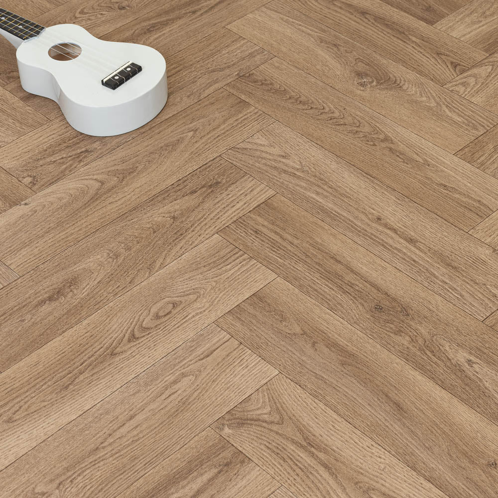 Giuliano 555 Vintage Herringbone Wood Vinyl Flooring - Image 2