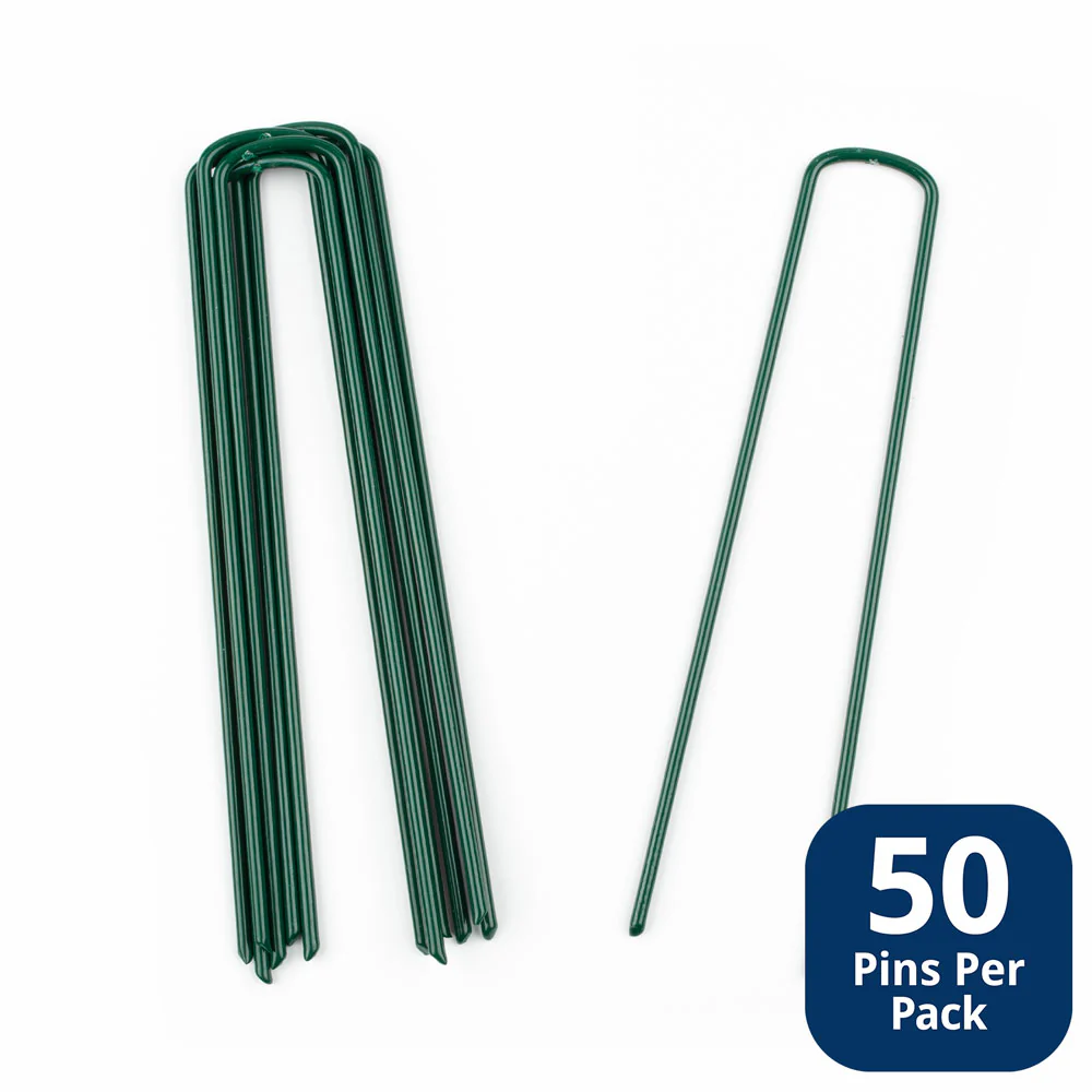 Powder Coated Green Grass Pins 150mm - Image 3