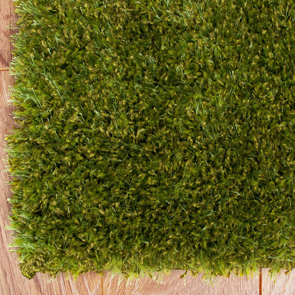 Green Jewel Shaggy Rug - Image 3