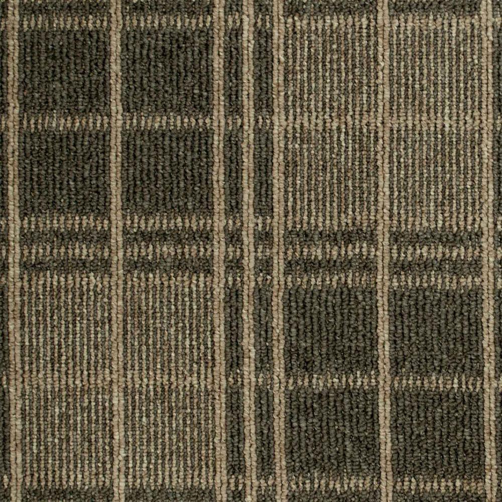 Greige Austin Tartan Loop Feltback Carpet - Image 2