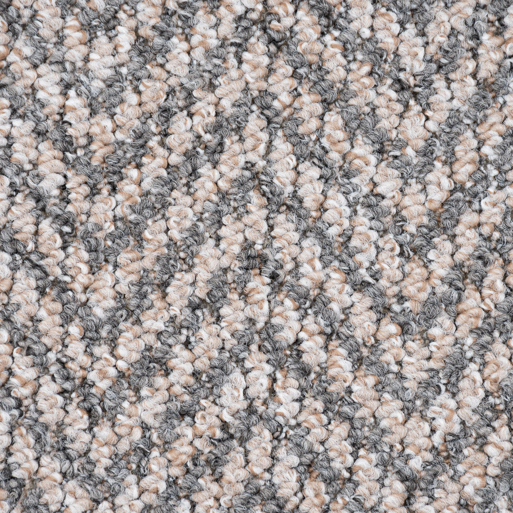 Grey Beige 2023 Chile Herringbone Loop Carpet - Image 3