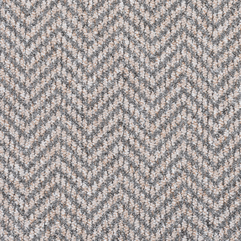 Grey Beige 2023 Chile Herringbone Loop Carpet - Image 5