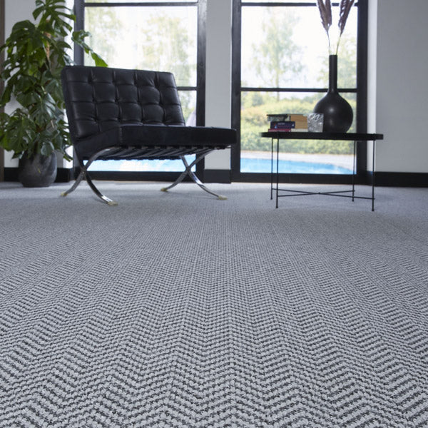 Grey 2026 Chile Herringbone Loop Carpet