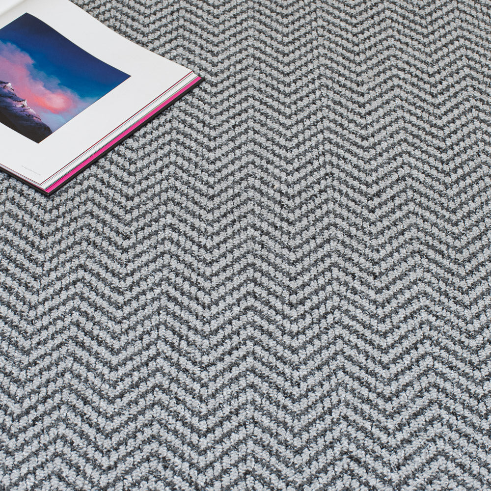 Grey 2026 Chile Herringbone Loop Carpet - Image 2