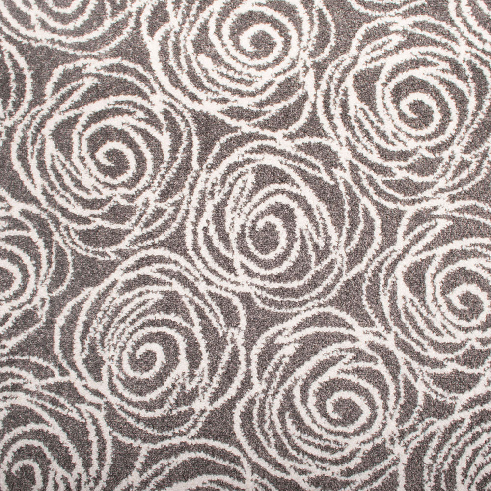 Grey Cream Rose Castle Wilton Carpet