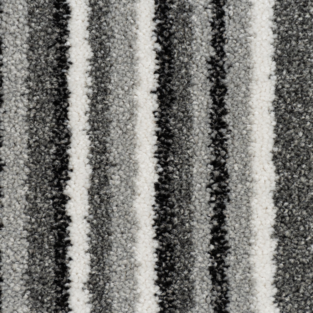 Grey Stripe Keswick Twist Carpet - Image 3
