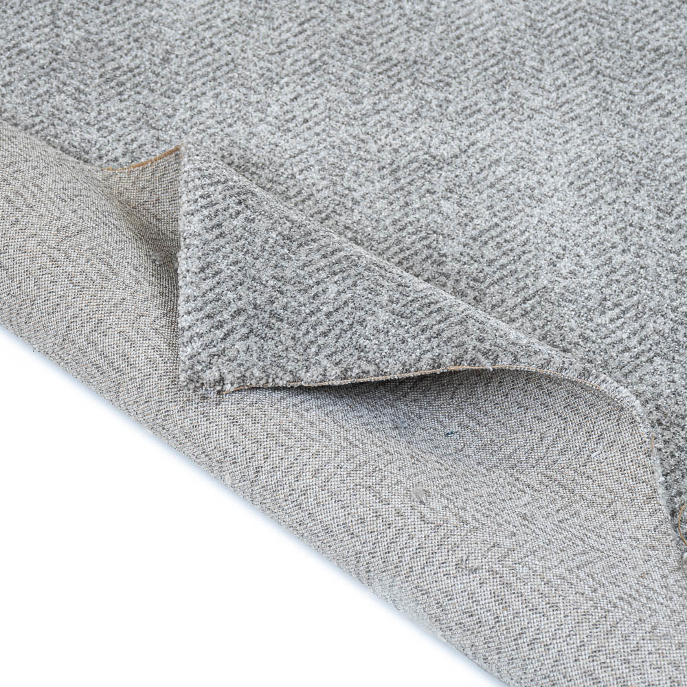 Herringbone Silver Illusion Wilton Carpet - Image 4