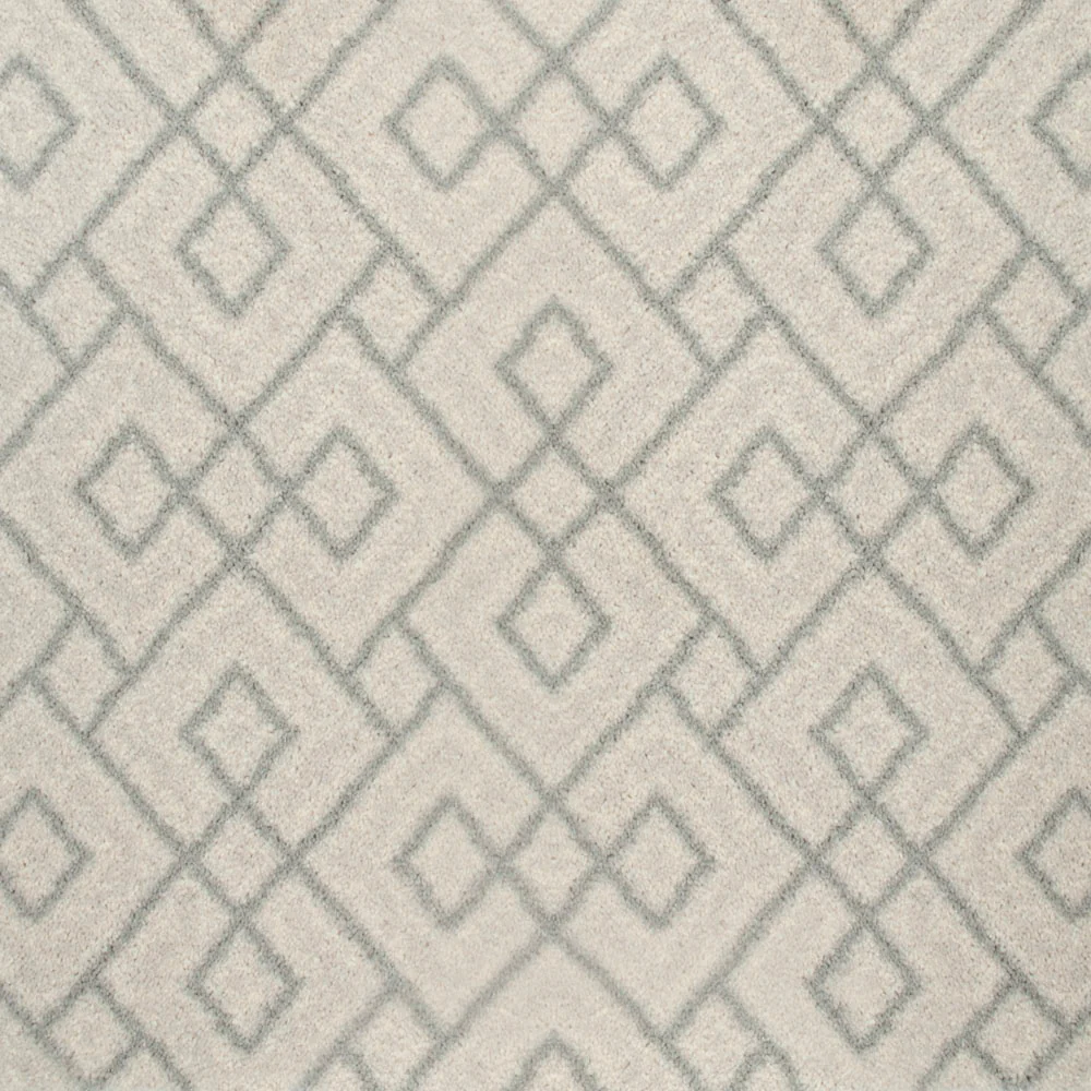 Ivory Grey Geometric Manor Park Wilton Carpet Clearance - Image 3