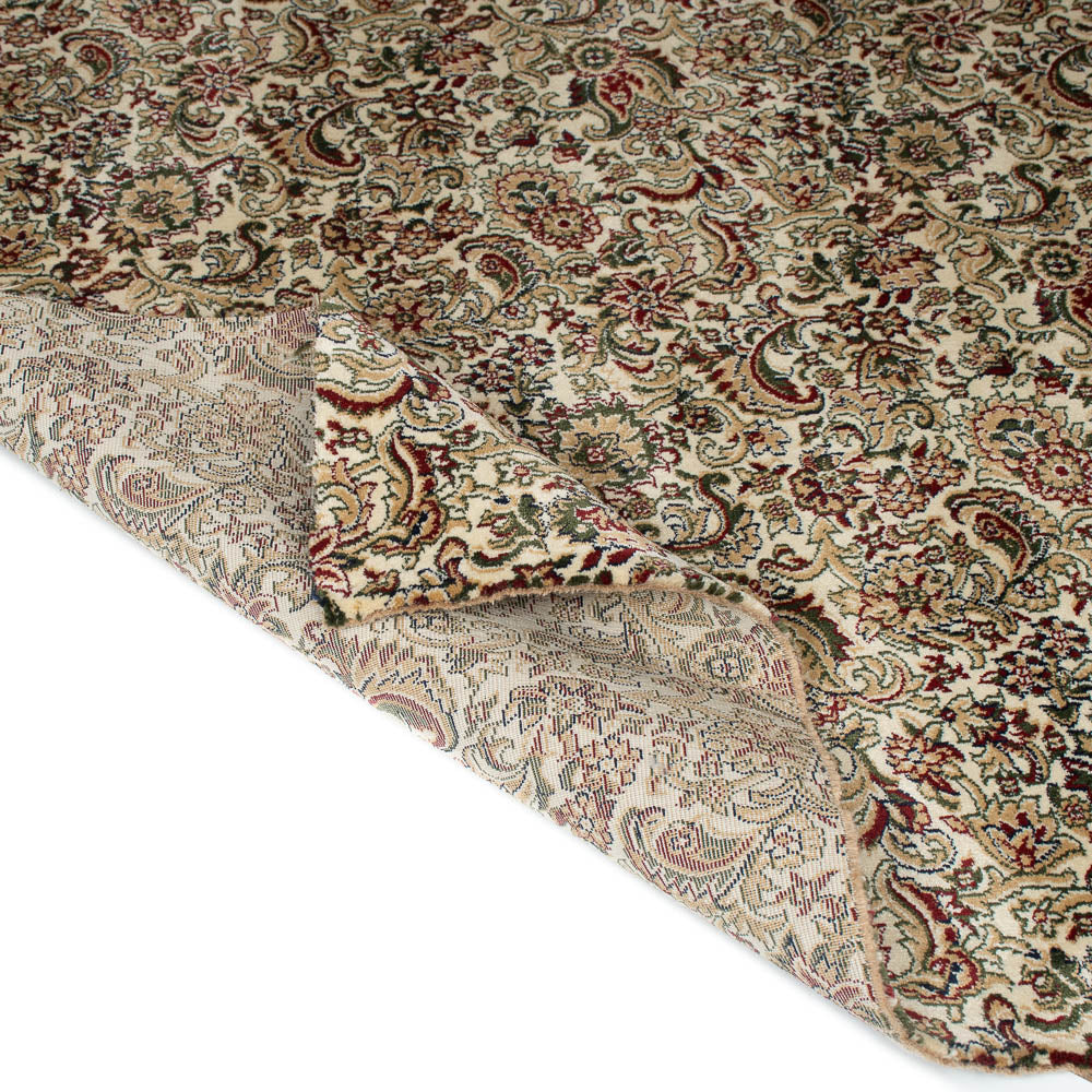 Ivory Jacobean Wentworth Patterned Wilton Carpet - Image 5