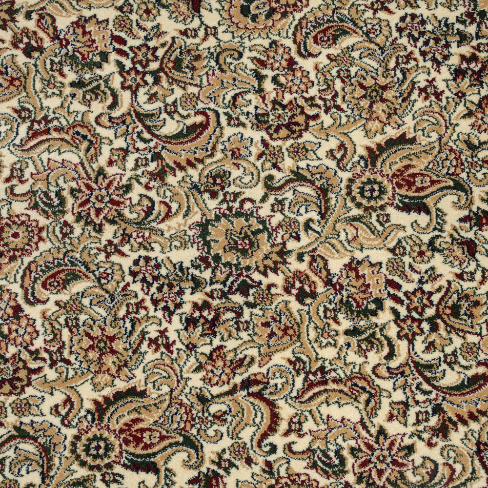 Ivory Jacobean Wentworth Patterned Wilton Carpet - Image 6
