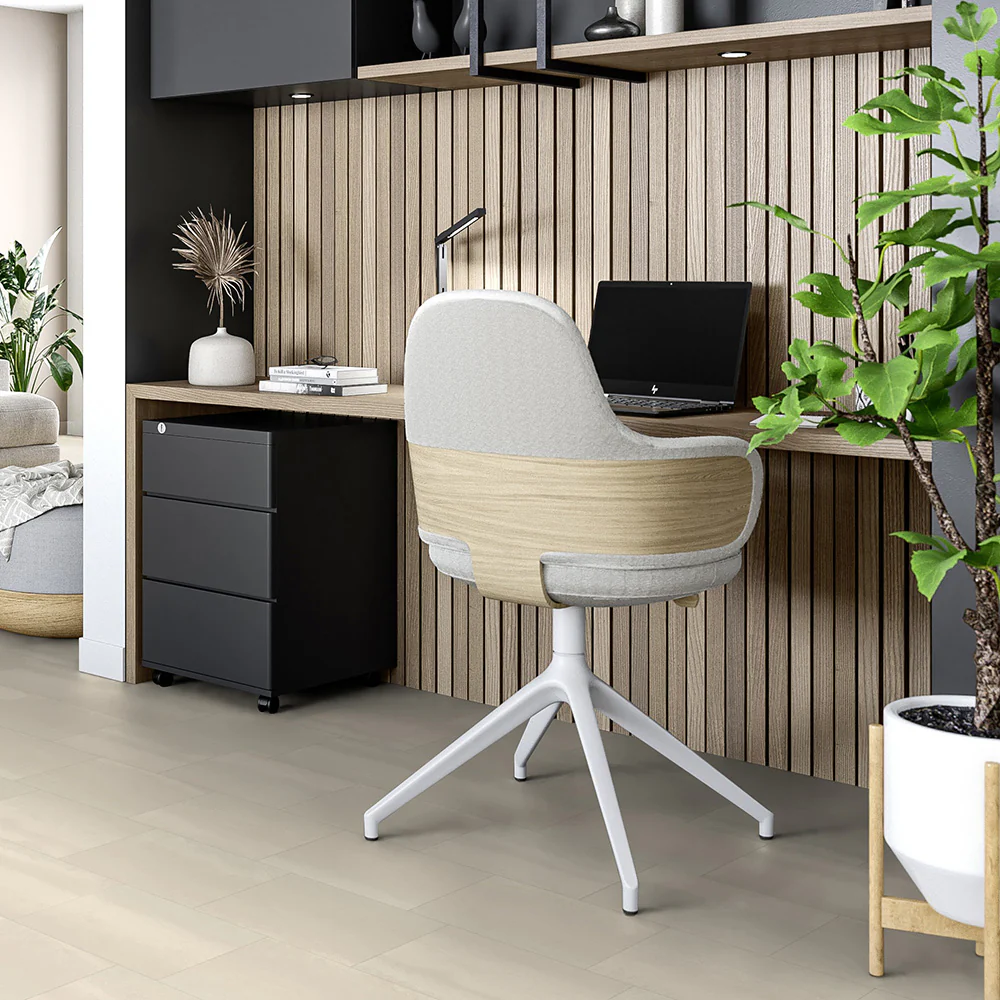 Kaolin Light Grey Goliath 450 Vinyl Flooring by Tarkett Clearance - Image 2