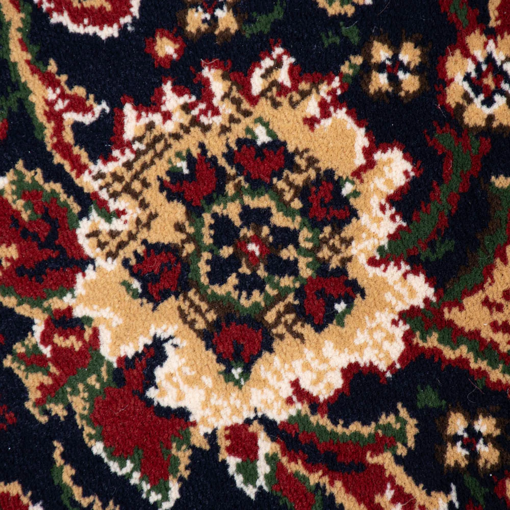 Midnight Blue 2503 30 Jacobean Patterned Wilton Wiltax Carpet - Image 3