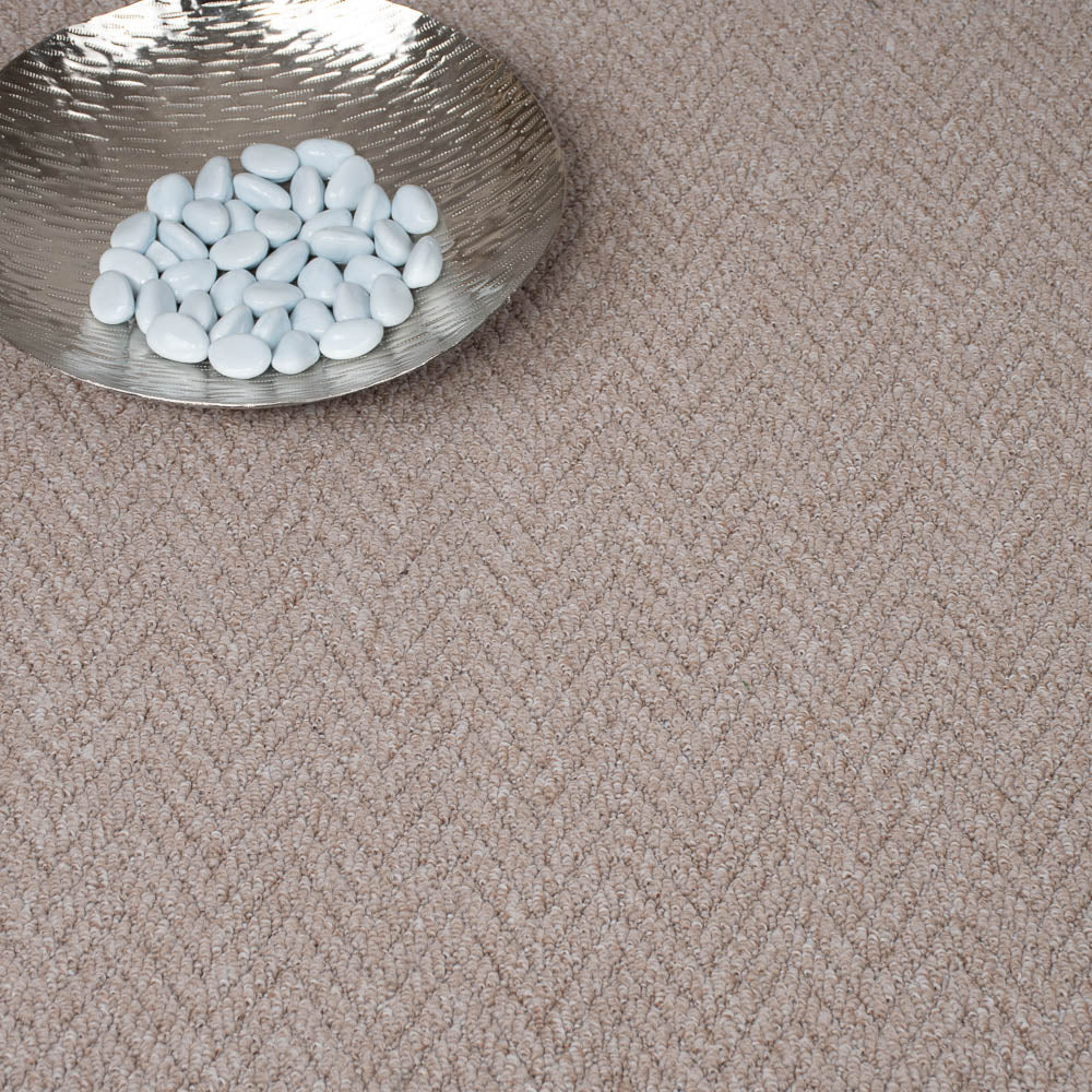 Mink Beige Havanna Herringbone Loop Carpet