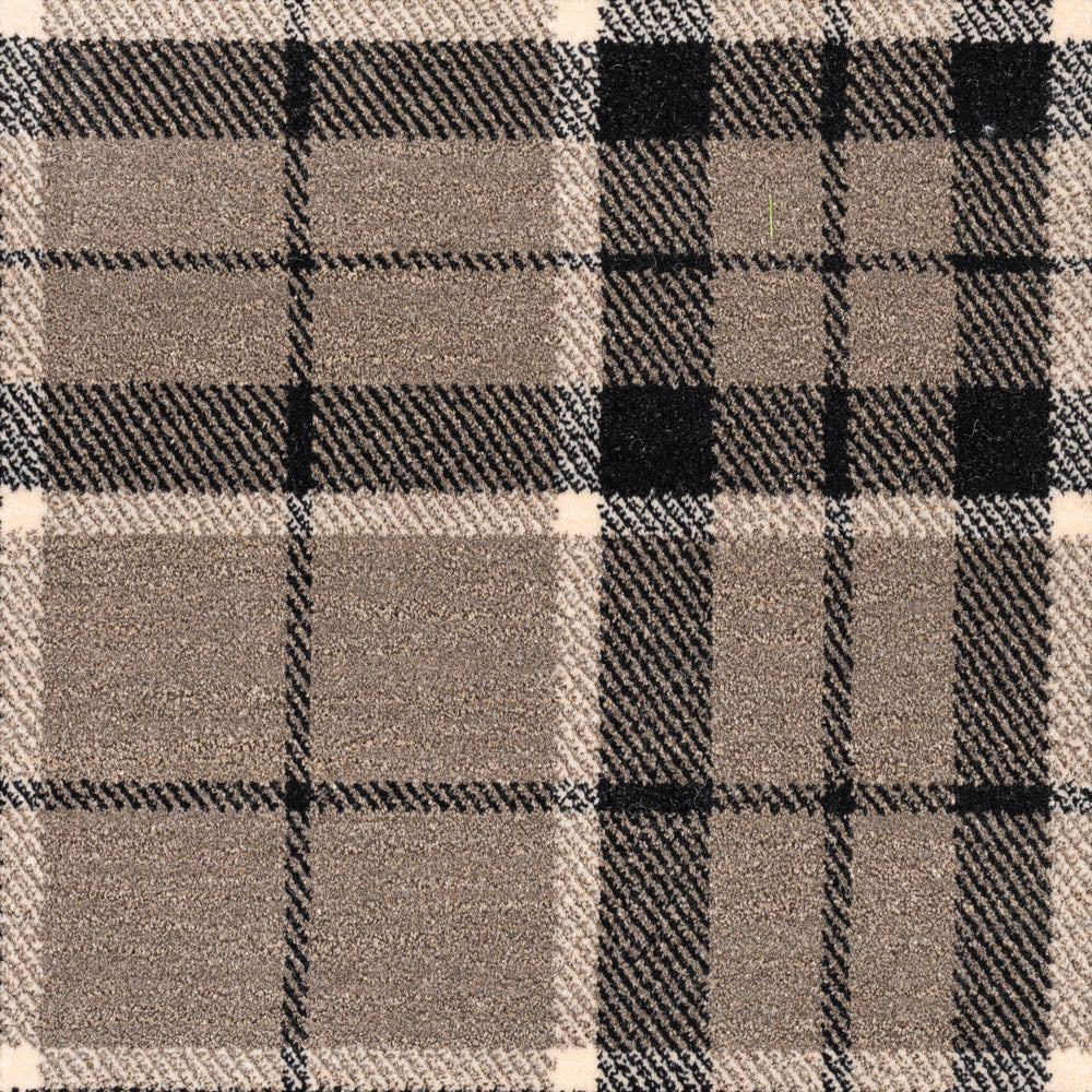 Mink Black T28 Midas Tartan Wilton Carpet - Image 6