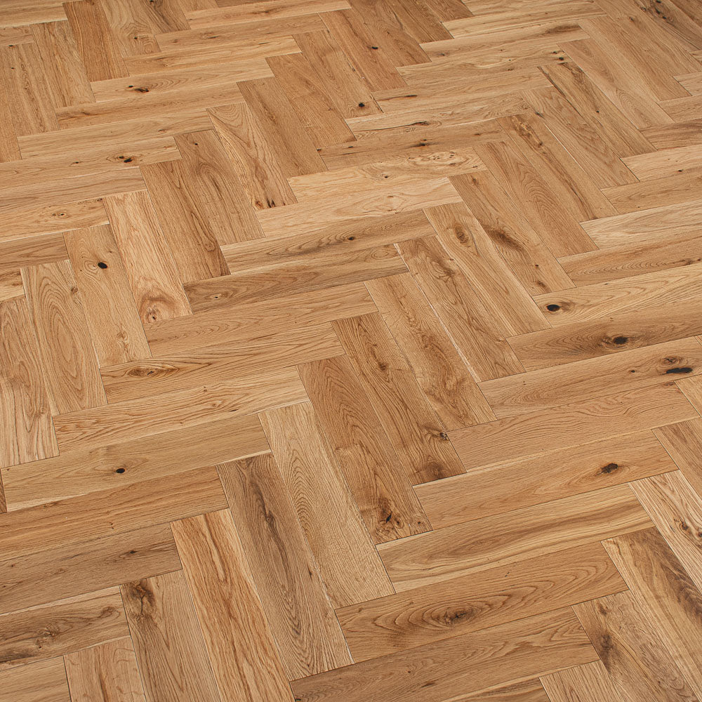 Natural Oak Herringbone 12/2mm Engineered Wood Flooring - Image 7
