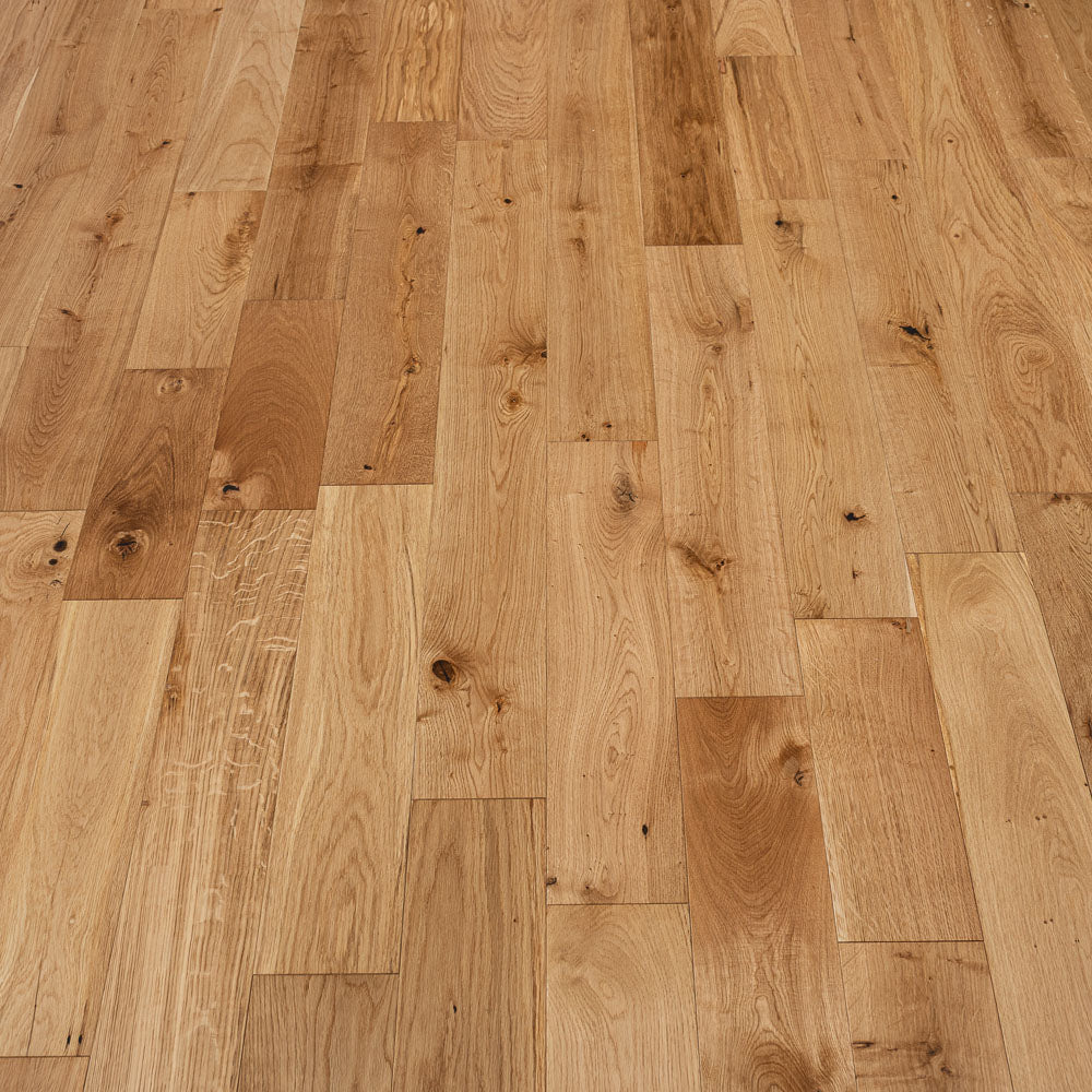 Natural Oak Random Length Plank 12/2mm Engineered Wood Flooring - Image 4