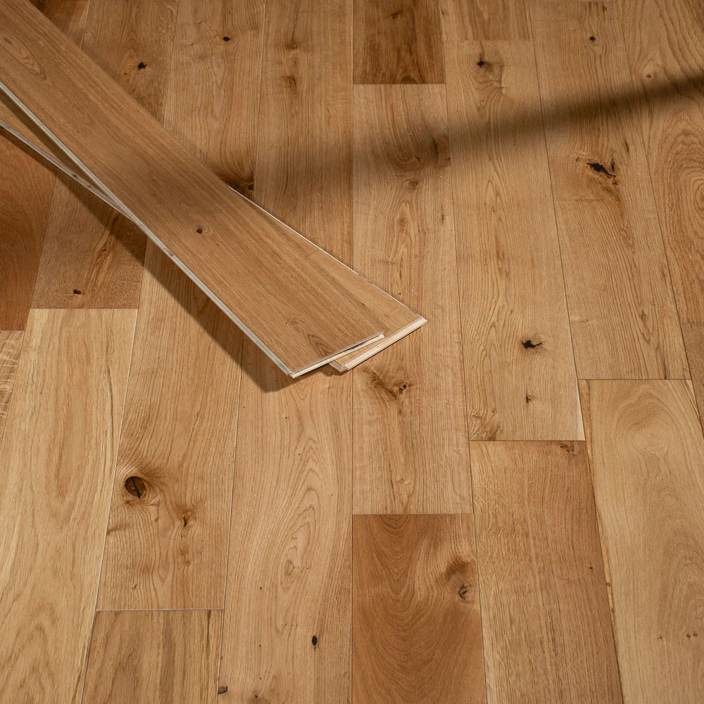 Natural Oak Random Length Plank 12/2mm Engineered Wood Flooring - Image 5