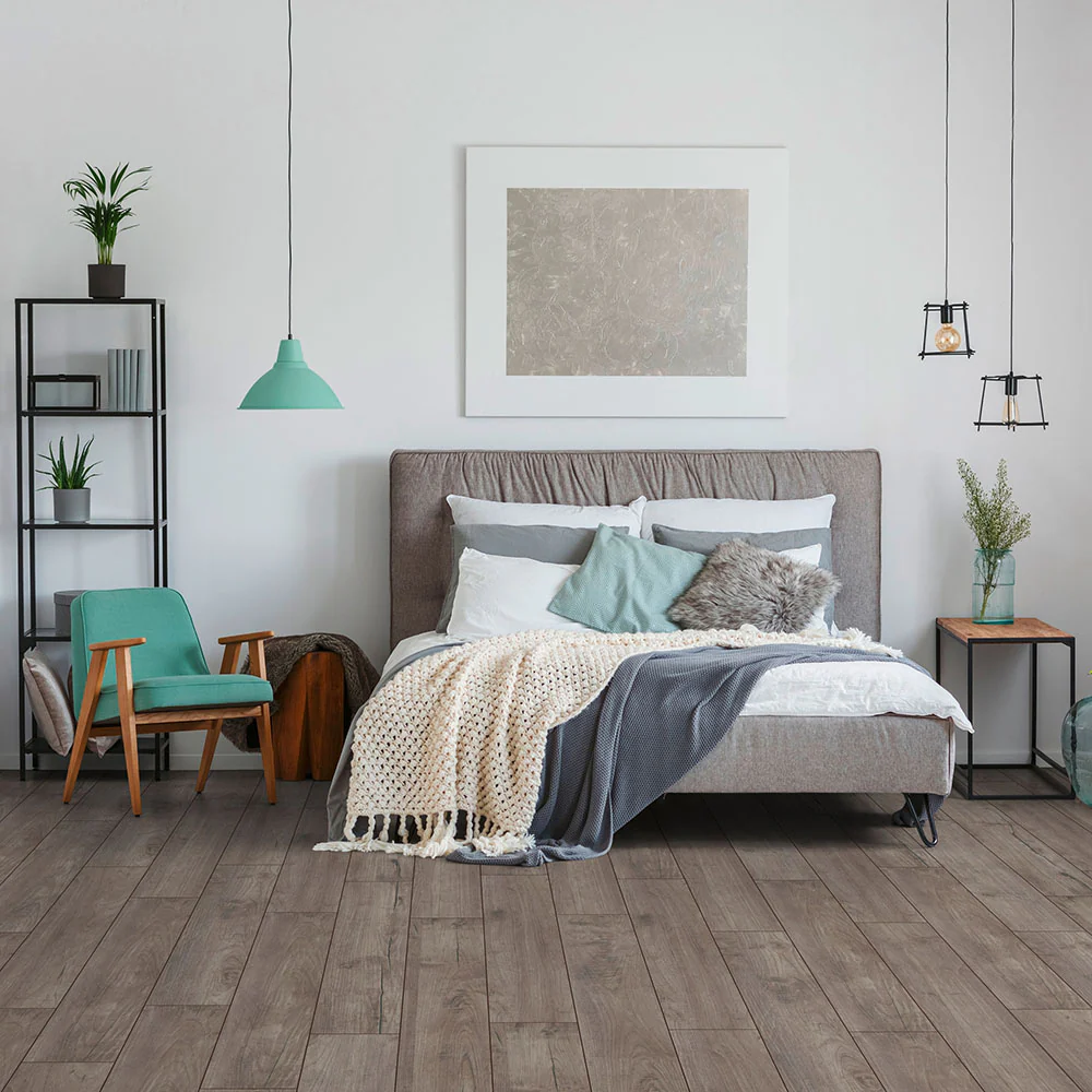 Nostalgia Teak Silver D3242 Exquisit 8mm Laminate Flooring by Kronotex - Image 2