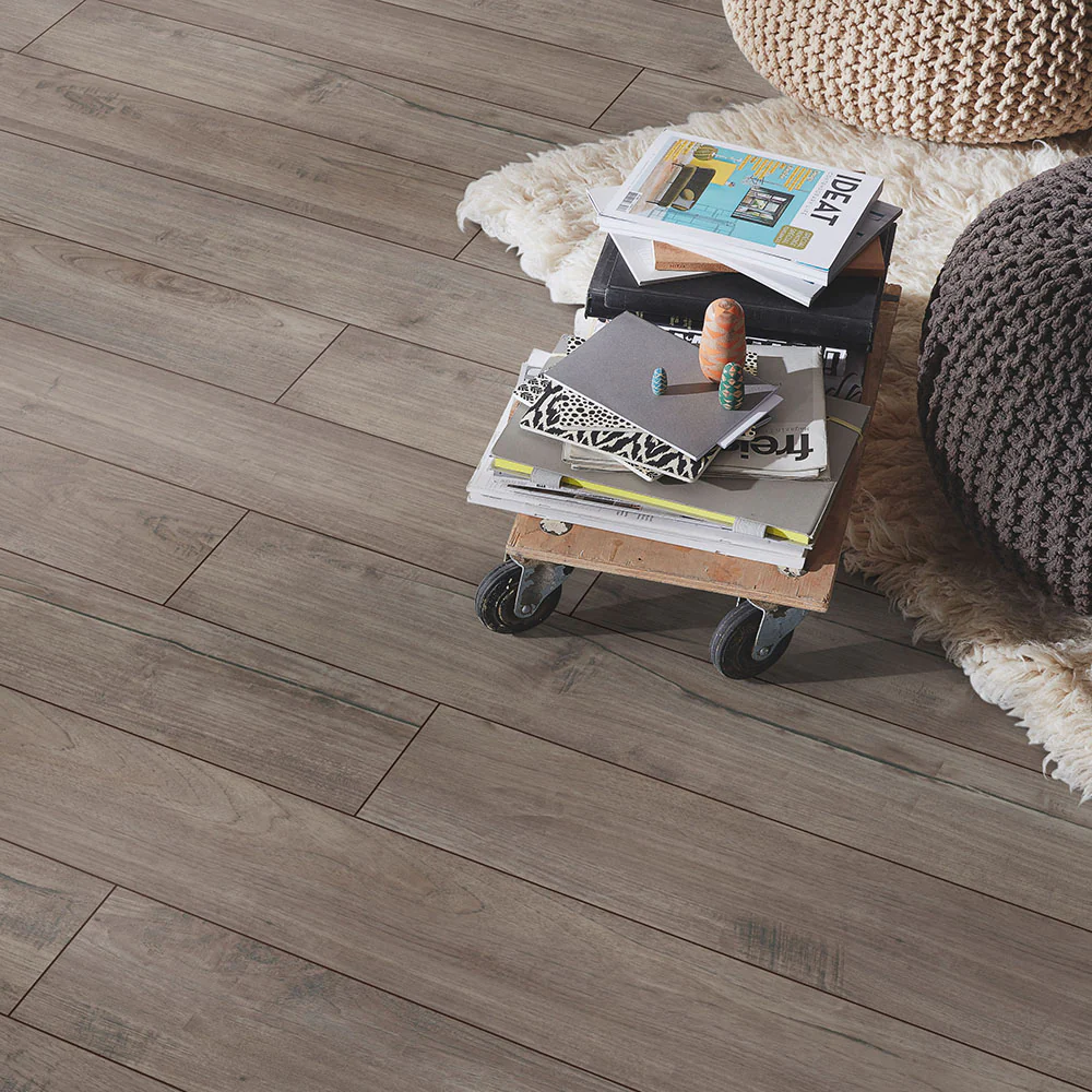 Nostalgia Teak Silver D3242 Exquisit 8mm Laminate Flooring by Kronotex - Image 3