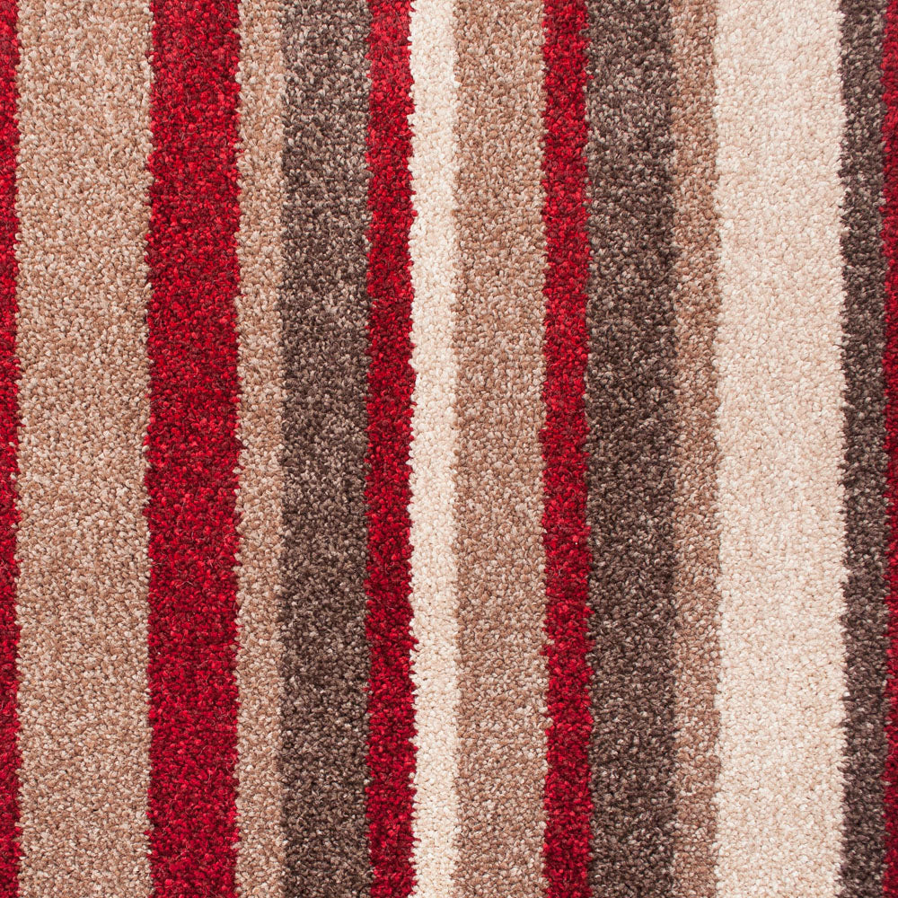 Palm Beach 4m & 5m Wide Striped Carpet - Image 3