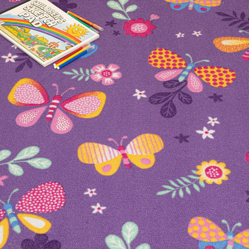Papillon 17 Lilac Kids Carpet - Image 2