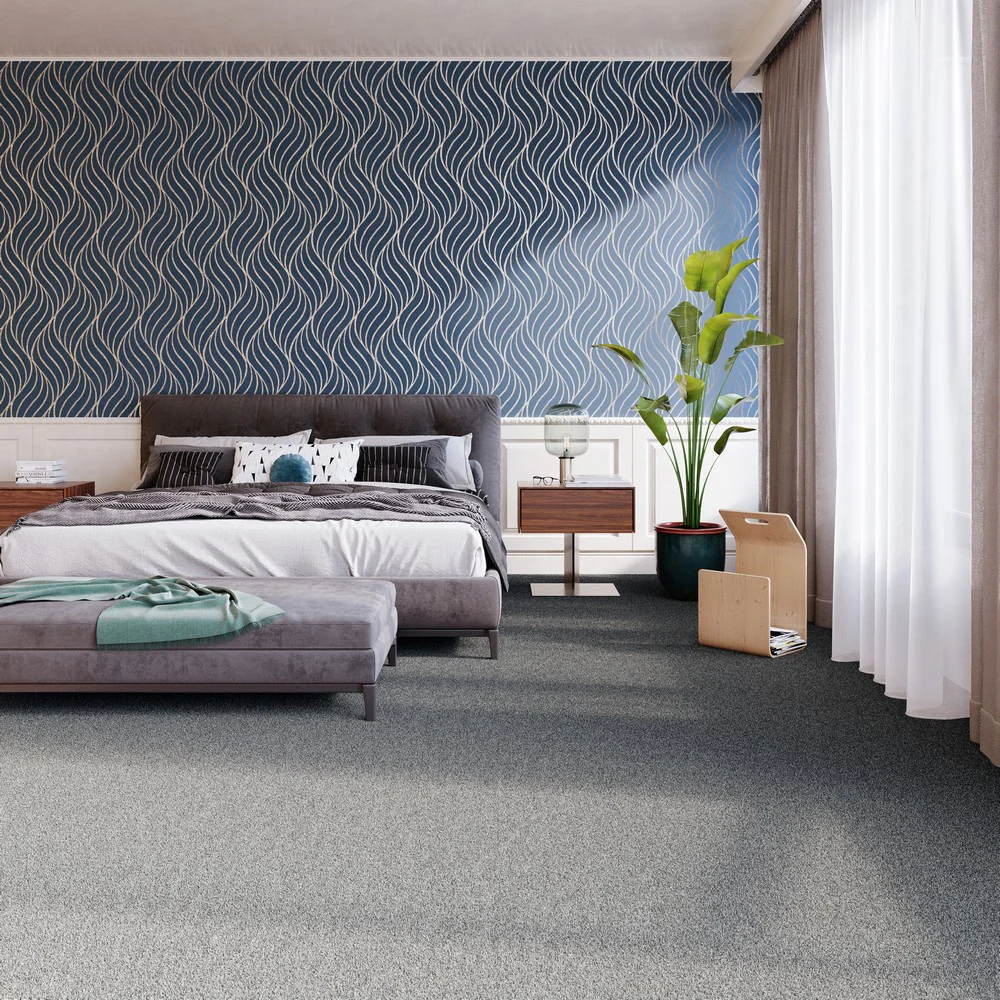Paris Rooftops 97 Aqua Carpet Clearance - Image 2