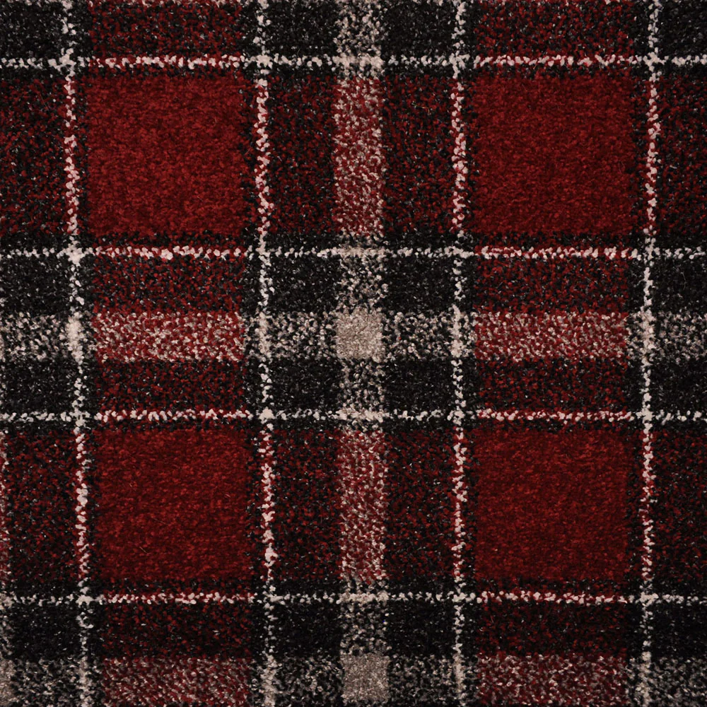 Red Black Dali Tartan Carpet - Image 2
