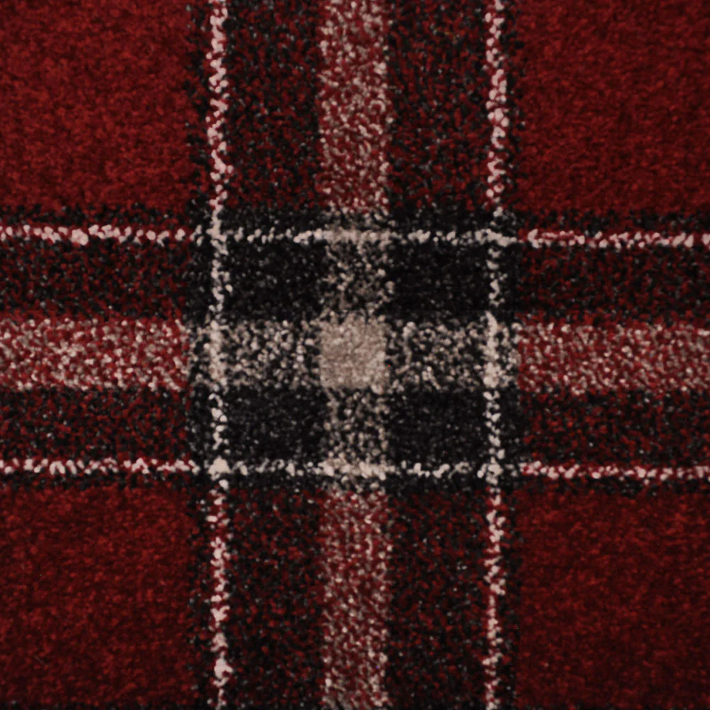 Red Black Dali Tartan Carpet - Image 3